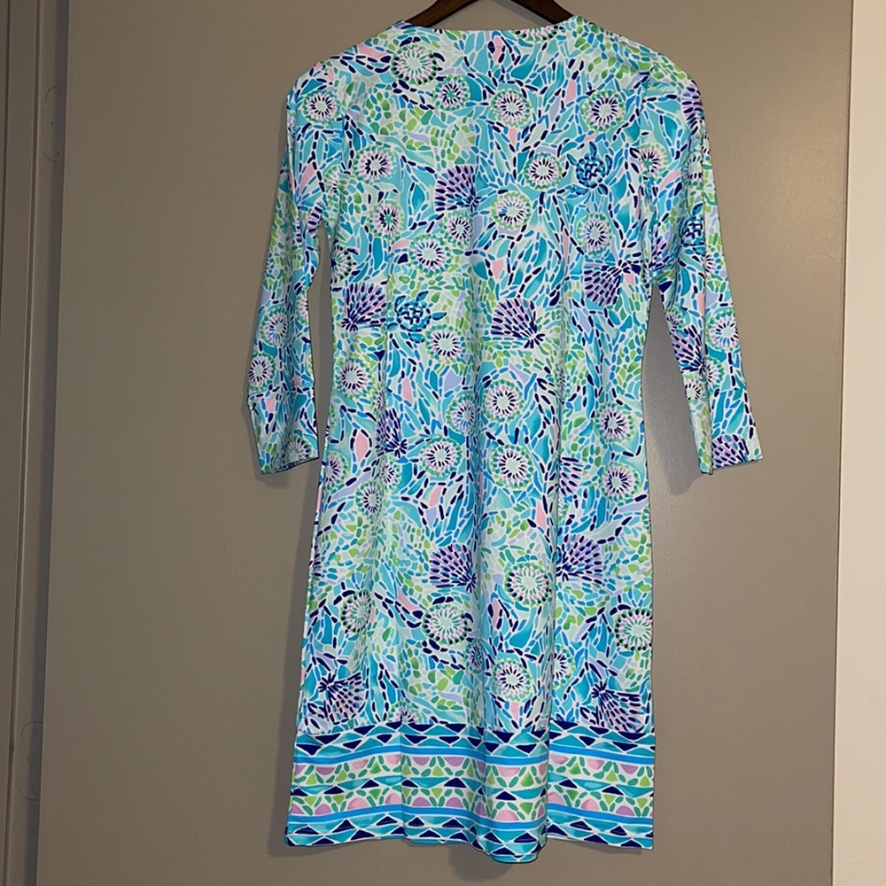NWT Lilly Pulitzer Chilly Lilly UPF 50+ Nadine Dress - Picture 3 of 9
